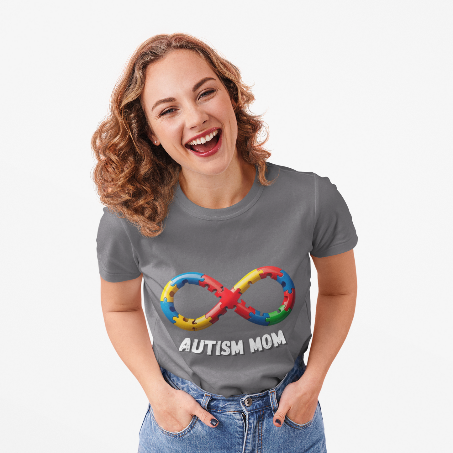 Autism Mom Puzzle Infinity T-Shirt | Strength, Love & Unbreakable Bond