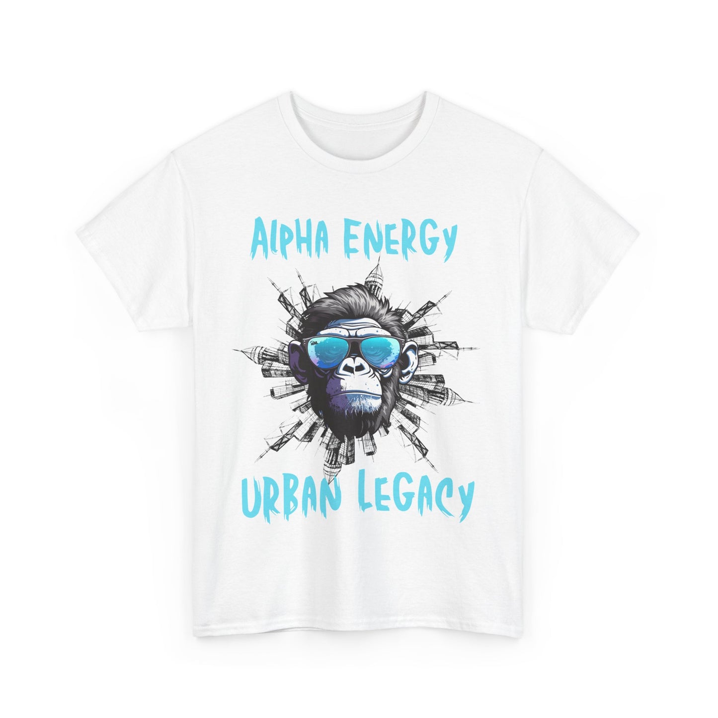 Urban Kong Streetwear Tee – Alpha Vibes, Ape Energy, City Jungle Shirt, Graphic Unisex Comfort Fit, Concrete King Apparel