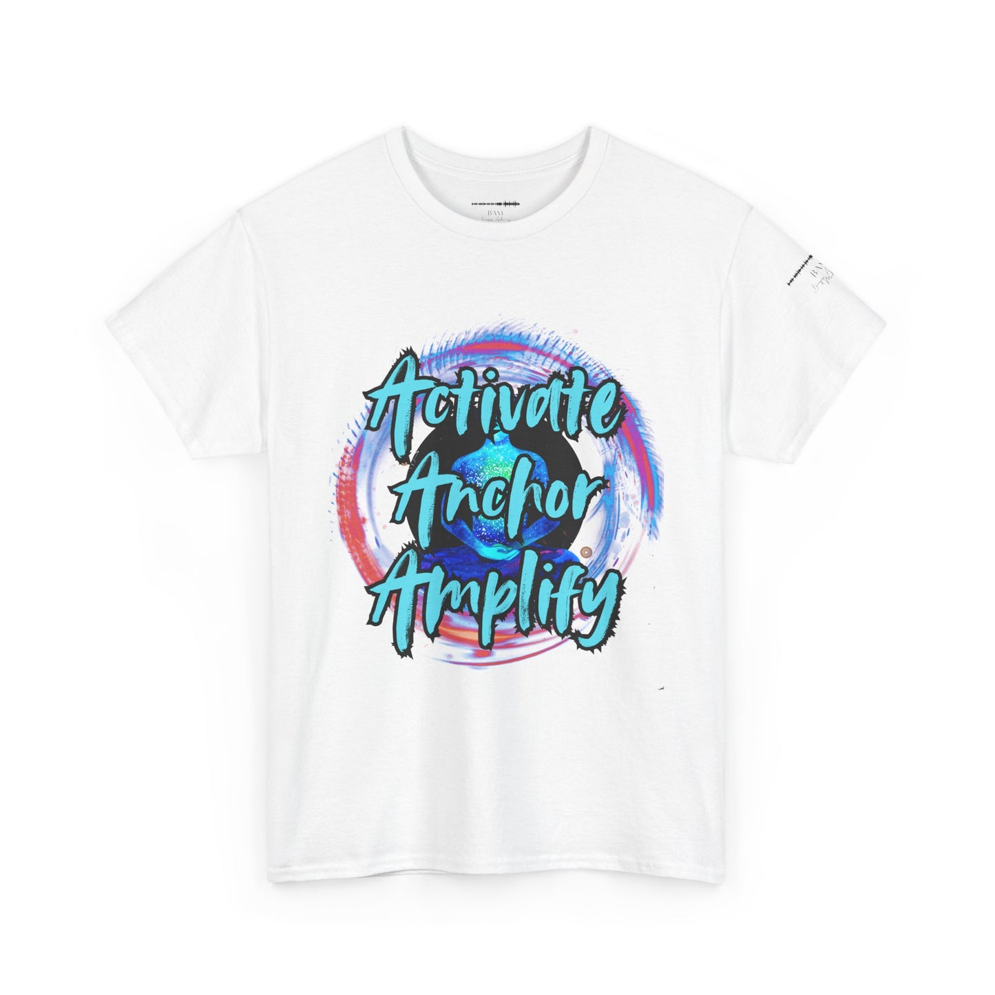 Unisex Motivational Tee - Activate Anchor Amplify | Spiritual Awakening Shirt | Conscious Streetwear | Positive Energy Clothing