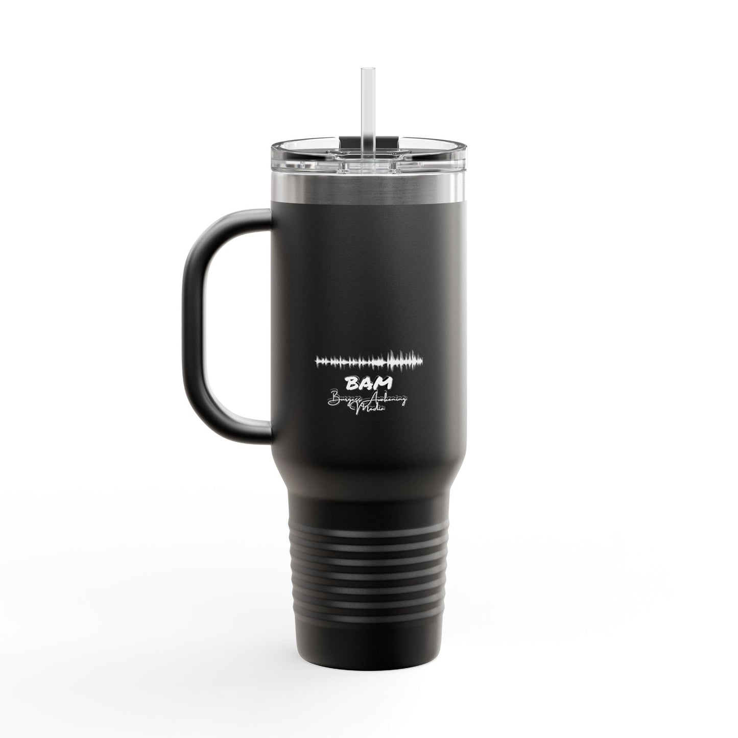 Question Everything Insulated Travel Mug, 40oz | BAM Gear for Truth Seekers, Coffee Rebels, Hot & Cold Drinks