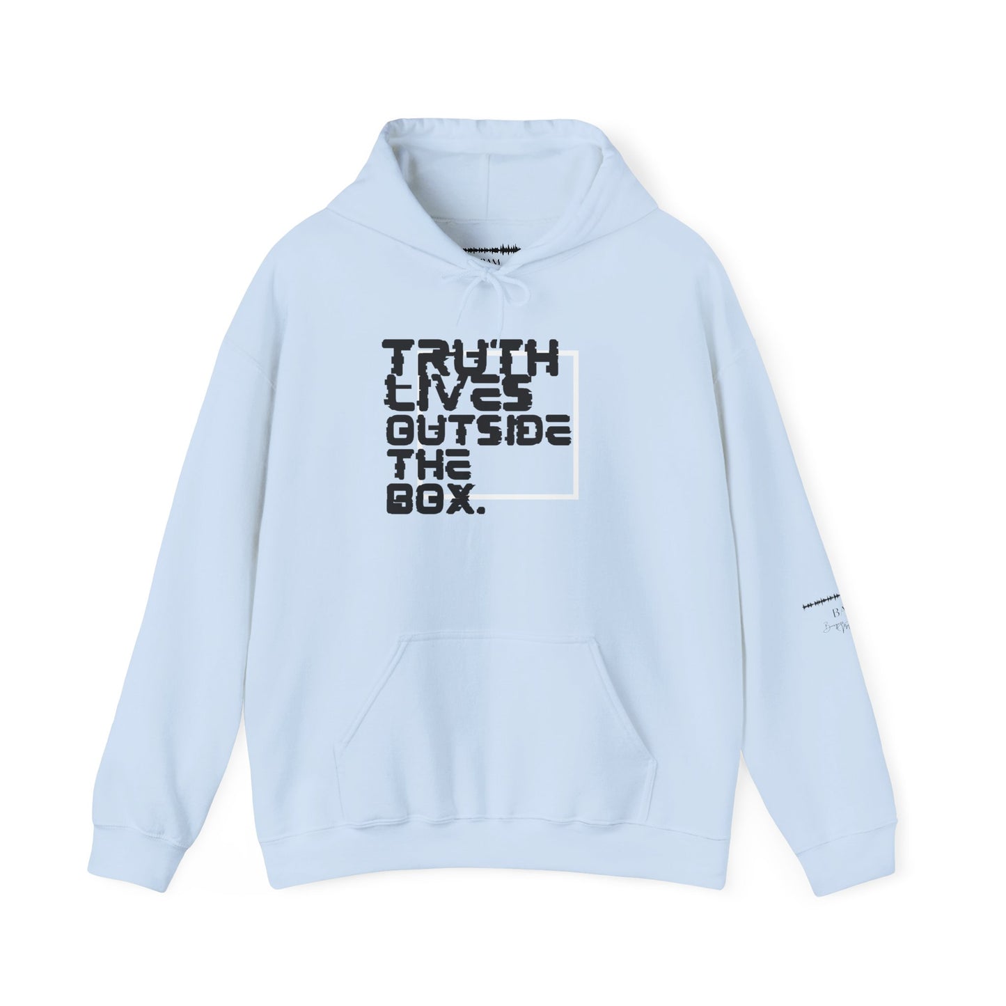 “Outside the Box” Glitch Hoodie – Truth Can’t Be Contained