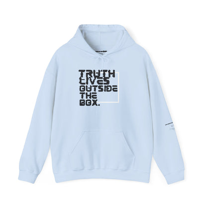 “Outside the Box” Glitch Hoodie – Truth Can’t Be Contained