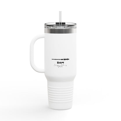Question Everything Insulated Travel Mug, 40oz | BAM Gear for Truth Seekers, Coffee Rebels, Hot & Cold Drinks