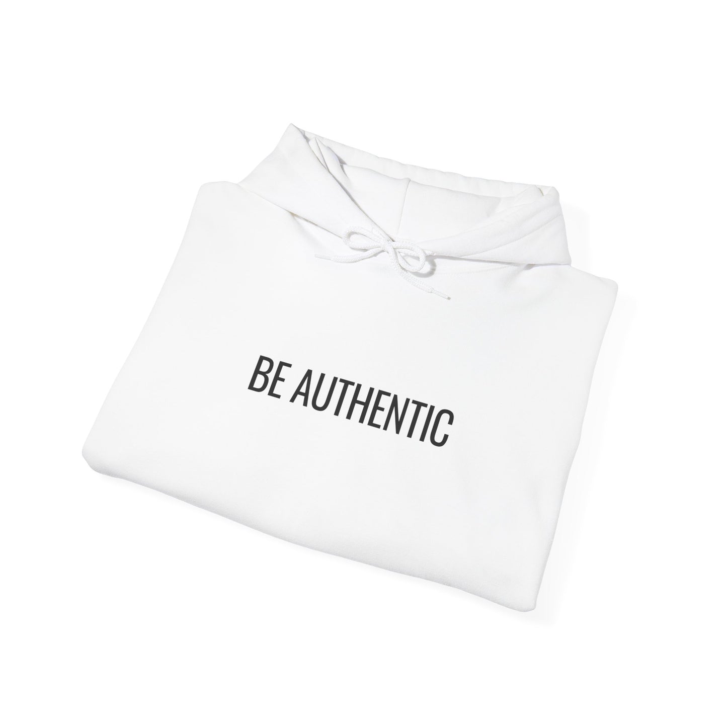 Be Authentic Hoodie | Minimalist Statement Hoodie | Unisex Premium Fleece | BAM Awakening