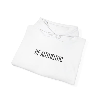 Be Authentic Hoodie | Minimalist Statement Hoodie | Unisex Premium Fleece | BAM Awakening