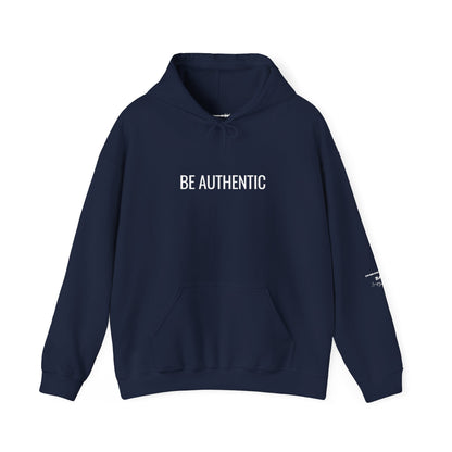Be Authentic Hoodie | Minimalist Statement Hoodie | Unisex Premium Fleece | BAM Awakening