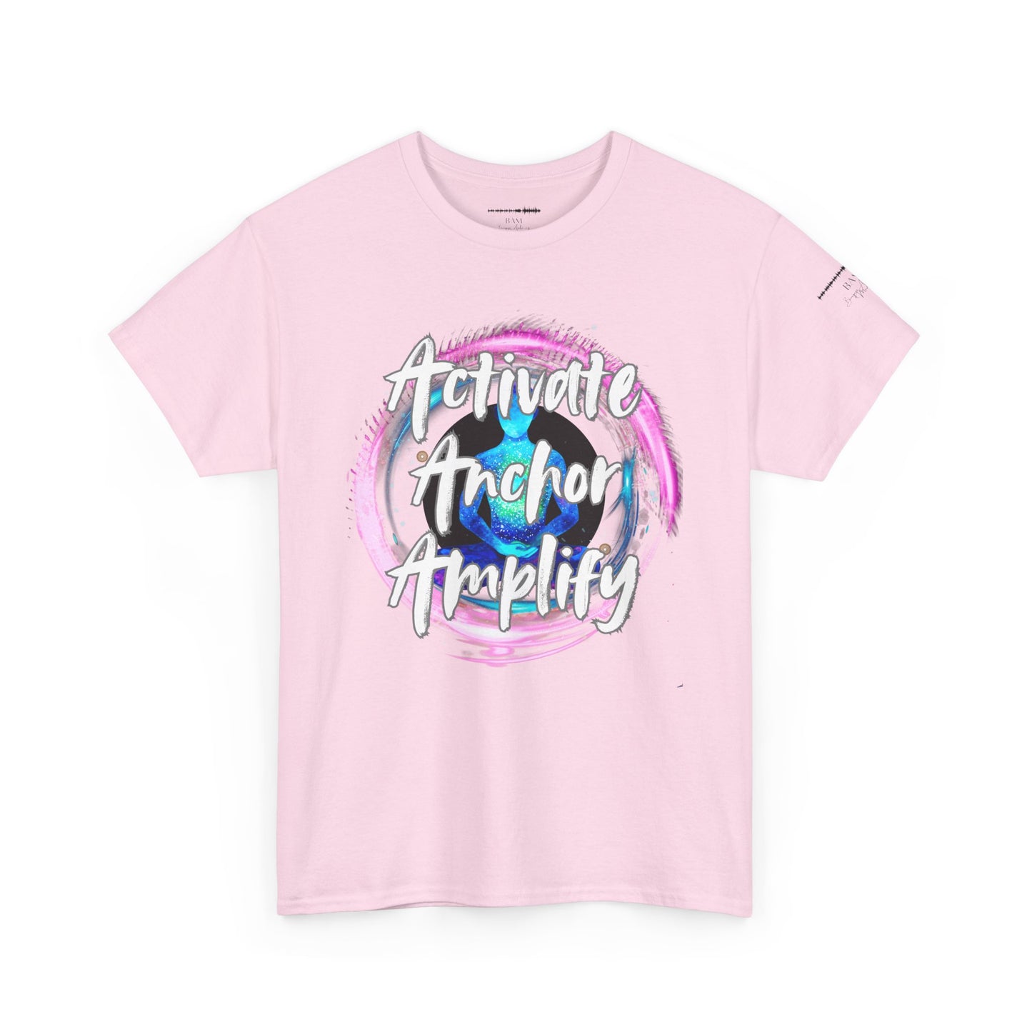 Unisex Motivational Tee - Activate Anchor Amplify | Spiritual Awakening Shirt | Conscious Streetwear | Positive Energy Clothing