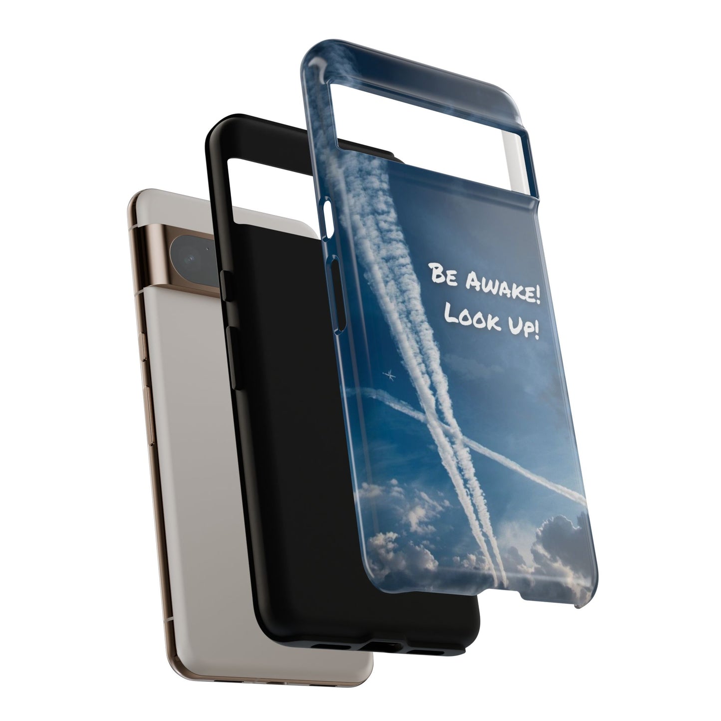 Be Awake – Look Up! Chemtrail Awareness Phone Case (BAM Conscious Collection)