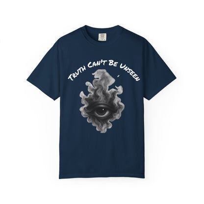 Truth Can’t Be Unseen Shirt – Third Eye Smoke Graphic Tee, Spiritual Awakened Shirt, Edgy Conscious T-Shirt for Men & Women