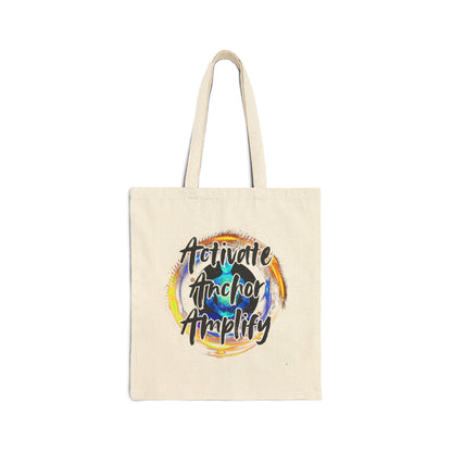 Awakened Lion Canvas Tote Bag – Carry the Frequency