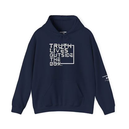 “Outside the Box” Glitch Hoodie – Truth Can’t Be Contained