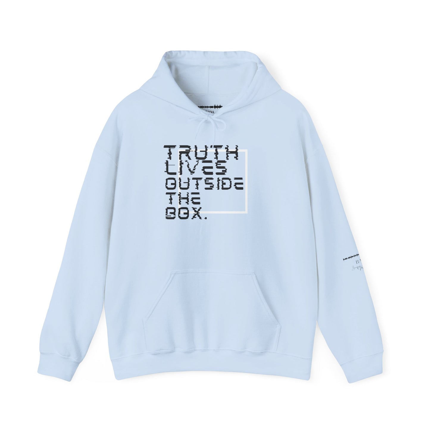 “Outside the Box” Glitch Hoodie – Truth Can’t Be Contained