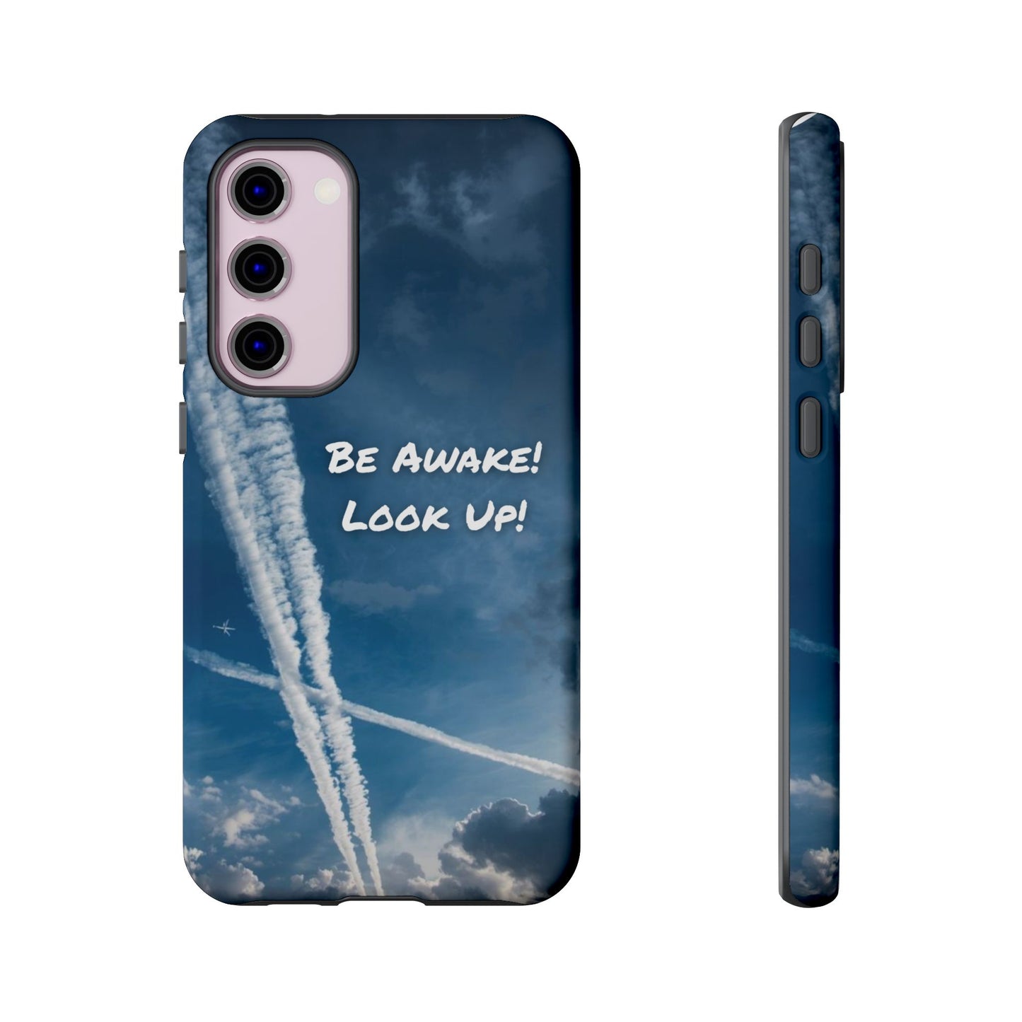 Be Awake – Look Up! Chemtrail Awareness Phone Case (BAM Conscious Collection)