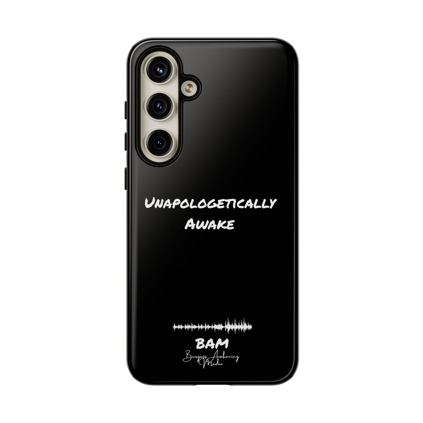 Unapologetically Awake – BAM Conscious Collection Case (Black Edition)