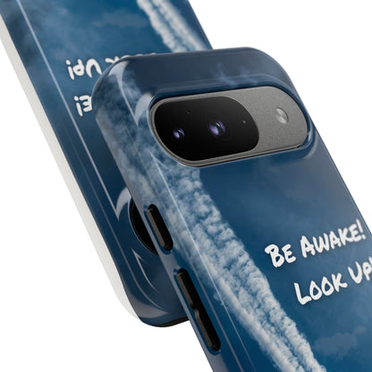 Be Awake – Look Up! Chemtrail Awareness Phone Case (BAM Conscious Collection)