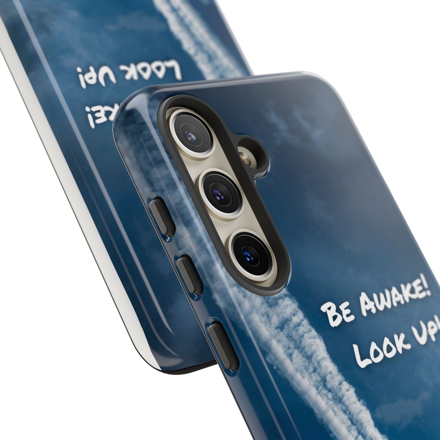 Be Awake – Look Up! Chemtrail Awareness Phone Case (BAM Conscious Collection)