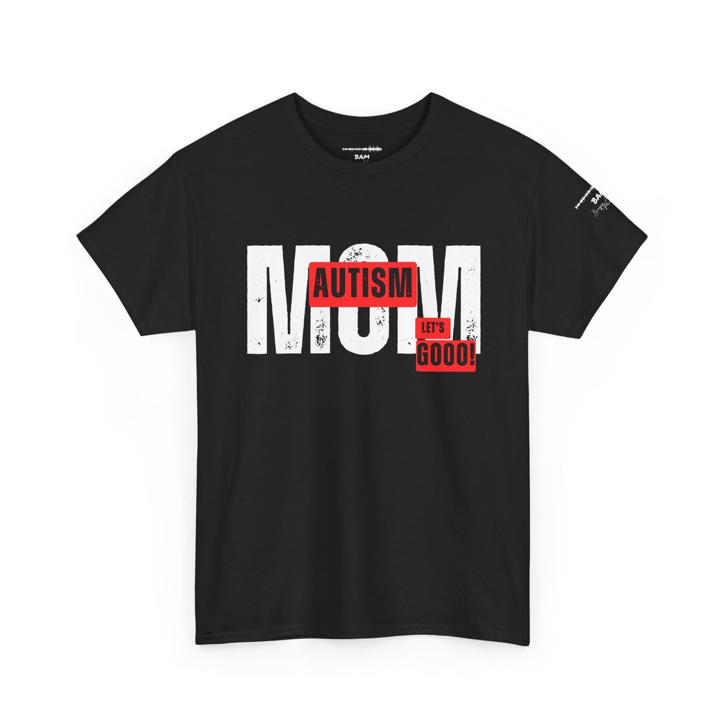 Autism Mom – BAM Heart Warrior Tee | Strength, Patience & Pure Love Edition