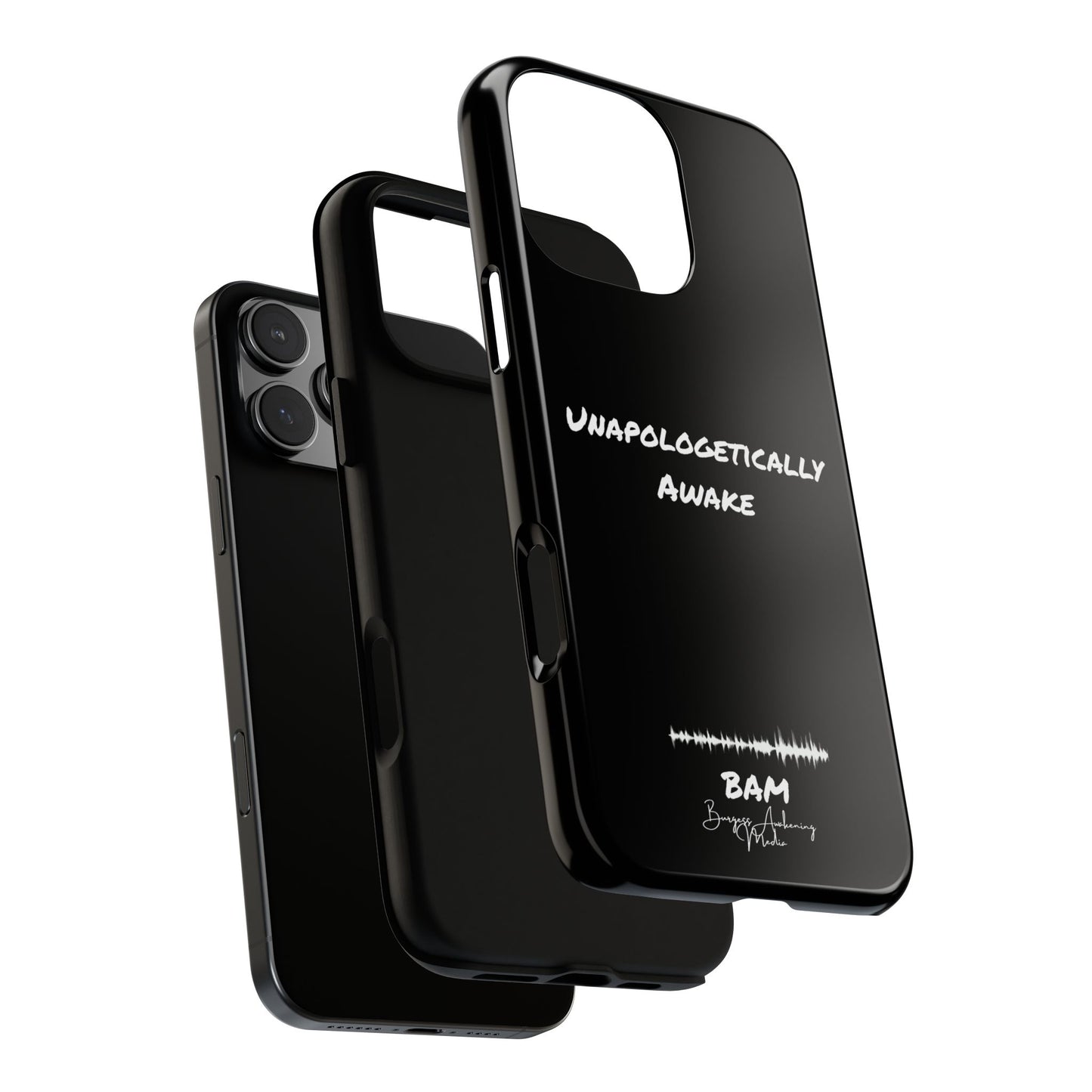 Unapologetically Awake – BAM Conscious Collection Case (Black Edition)