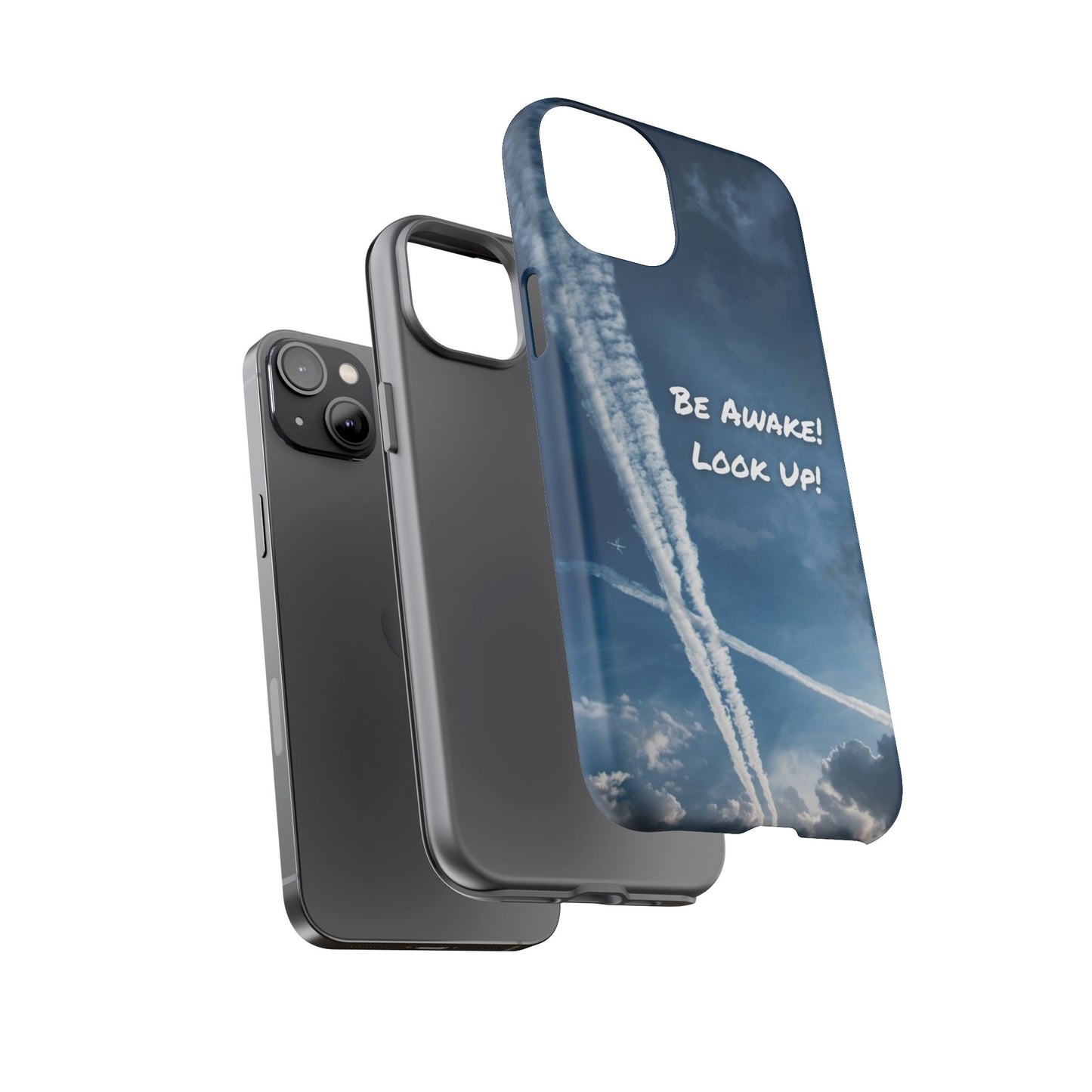 Be Awake – Look Up! Chemtrail Awareness Phone Case (BAM Conscious Collection)