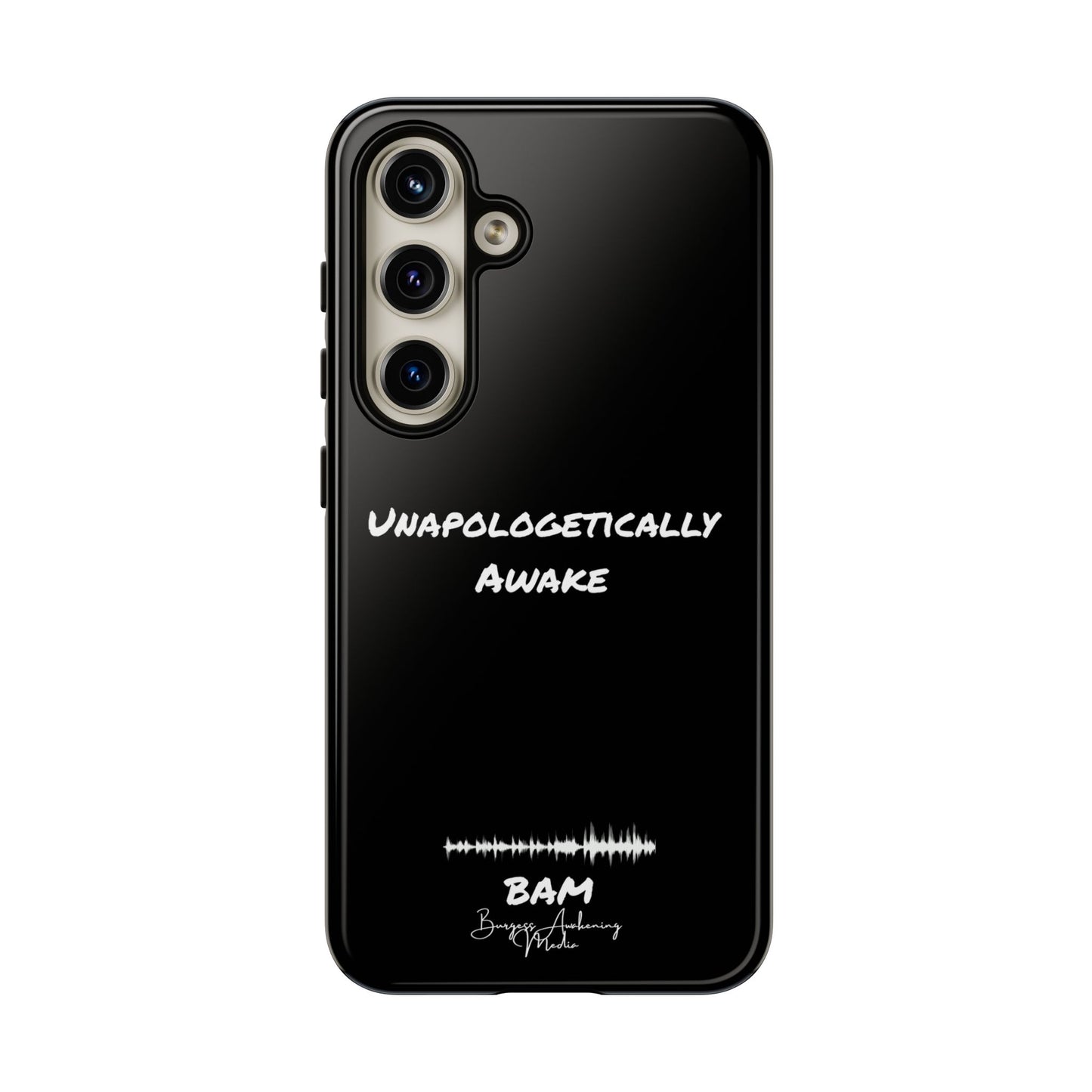 Unapologetically Awake – BAM Conscious Collection Case (Black Edition)