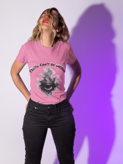 Truth Can’t Be Unseen Shirt – Third Eye Smoke Graphic Tee, Spiritual Awakened Shirt, Edgy Conscious T-Shirt for Men & Women