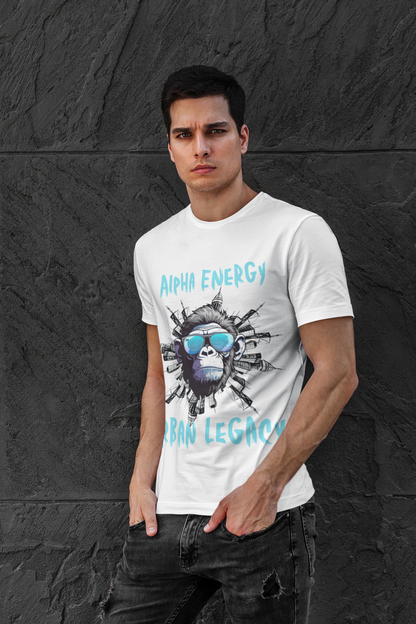 Urban Kong Streetwear Tee – Alpha Vibes, Ape Energy, City Jungle Shirt, Graphic Unisex Comfort Fit, Concrete King Apparel