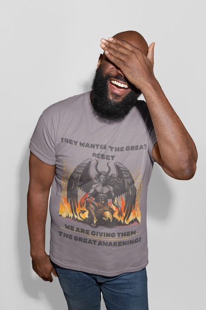 Great Awakening Graphic Tee – Bold Statement Unisex Shirt, Conspiracy Truth Seeker T-Shirt, Anti Great Reset, Freedom Fighter Gift, Festival & Streetwear