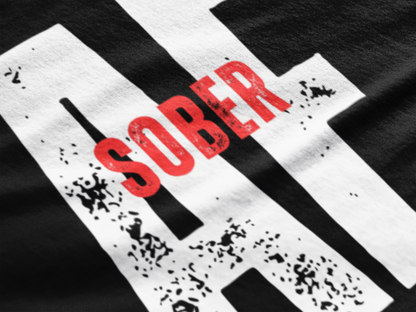 Sober AF T-Shirt – Recovery Warrior Tee, Addiction Survivor Shirt, Raw Sobriety Apparel, Unisex Statement Graphic