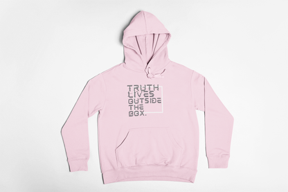 “Outside the Box” Glitch Hoodie – Truth Can’t Be Contained