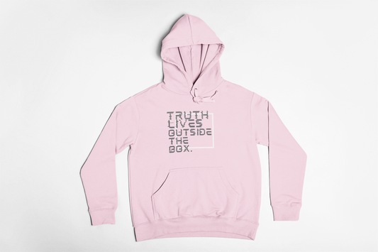 “Outside the Box” Glitch Hoodie – Truth Can’t Be Contained