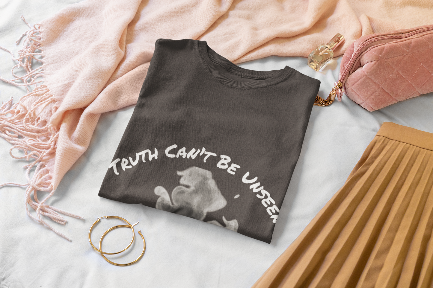 Truth Can’t Be Unseen Shirt – Third Eye Smoke Graphic Tee, Spiritual Awakened Shirt, Edgy Conscious T-Shirt for Men & Women
