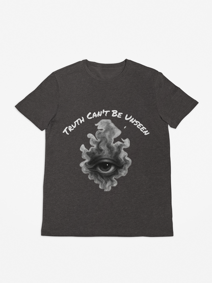 Truth Can’t Be Unseen Shirt – Third Eye Smoke Graphic Tee, Spiritual Awakened Shirt, Edgy Conscious T-Shirt for Men & Women