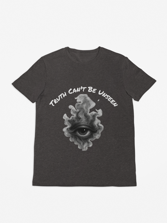 Truth Can’t Be Unseen Shirt – Third Eye Smoke Graphic Tee, Spiritual Awakened Shirt, Edgy Conscious T-Shirt for Men & Women