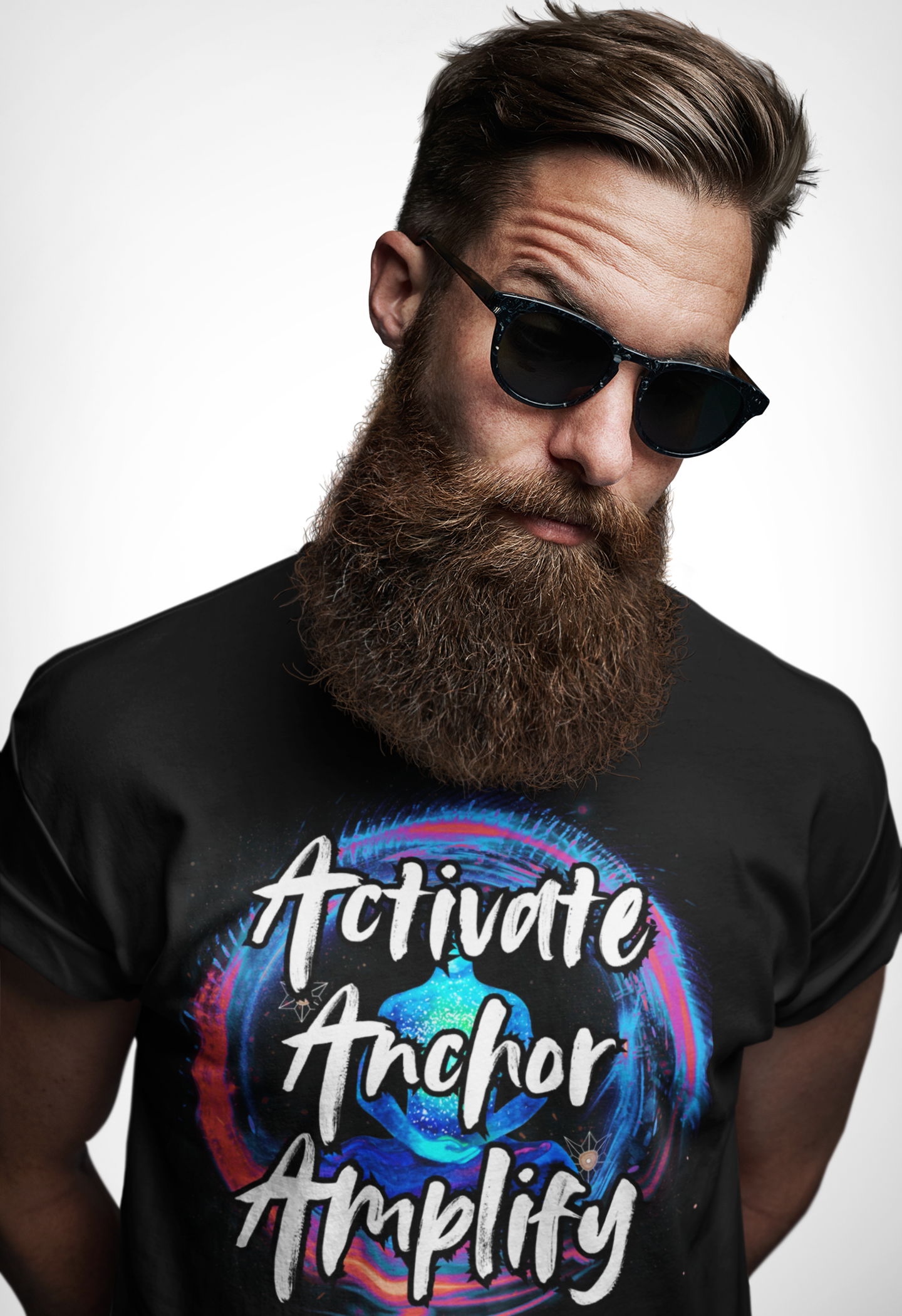 Unisex Motivational Tee - Activate Anchor Amplify | Spiritual Awakening Shirt | Conscious Streetwear | Positive Energy Clothing