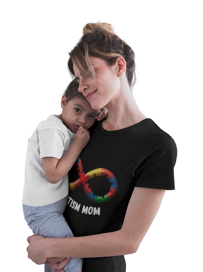 Autism Mom Puzzle Infinity T-Shirt | Strength, Love & Unbreakable Bond