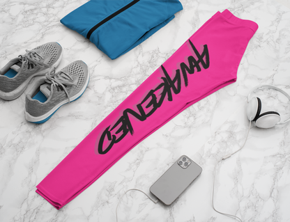 Awakened High-Waisted Leggings – Blush Pink | Burgess Awakening Media