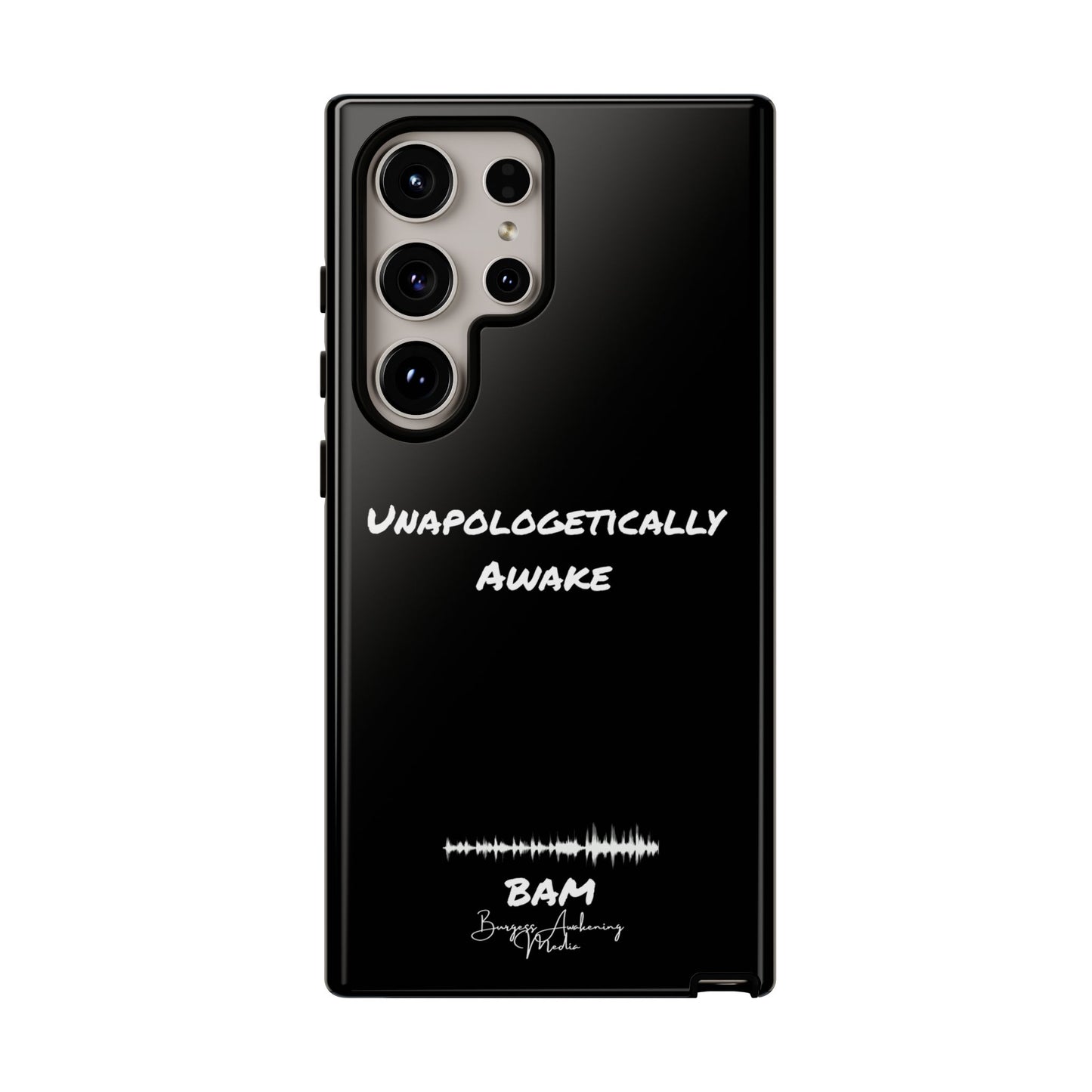 Unapologetically Awake – BAM Conscious Collection Case (Black Edition)
