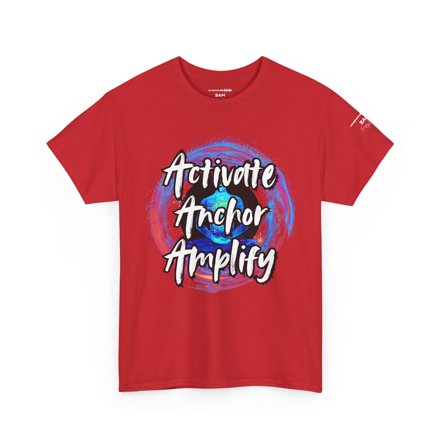 Unisex Motivational Tee - Activate Anchor Amplify | Spiritual Awakening Shirt | Conscious Streetwear | Positive Energy Clothing