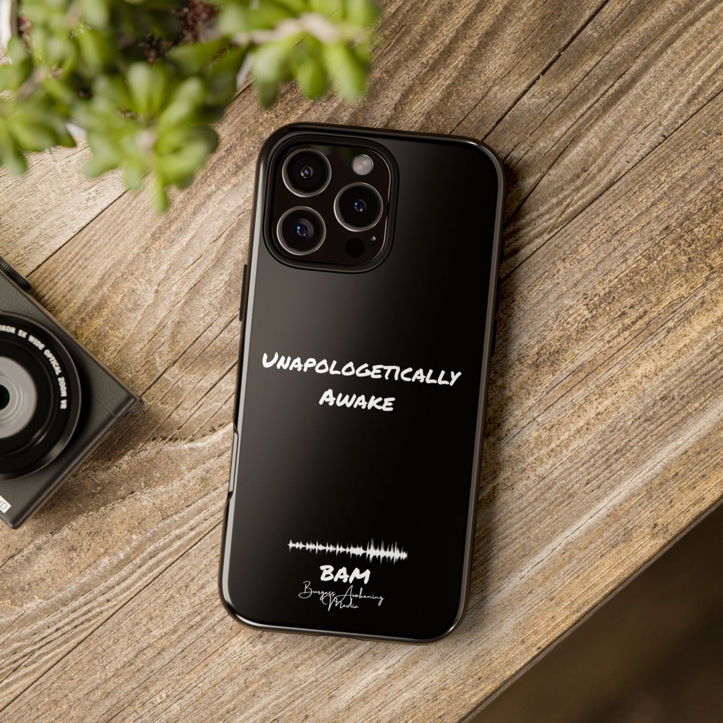 Unapologetically Awake – BAM Conscious Collection Case (Black Edition)