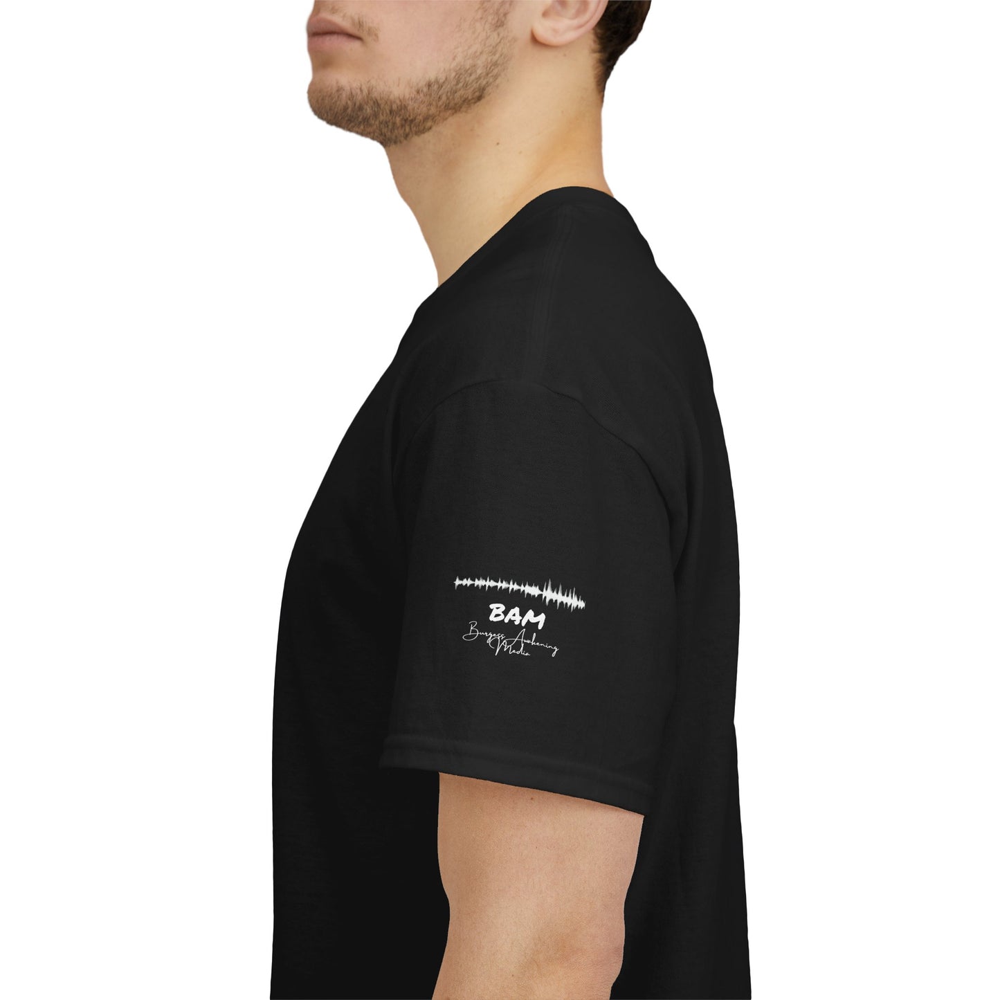 Awaken Loud Unisex Tee – QR Code Back + BAM Logo | Conscious Streetwear