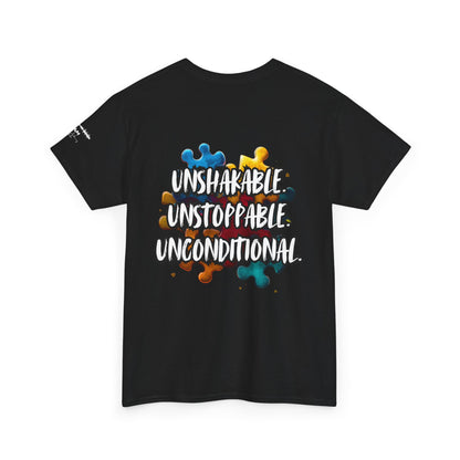Autism Mom Puzzle Infinity T-Shirt | Strength, Love & Unbreakable Bond