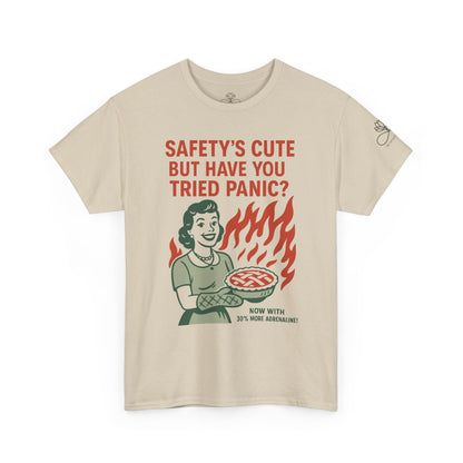 Safety’s Cute, But Have You Tried Panic? | Infinite Unfolding Collab Tee