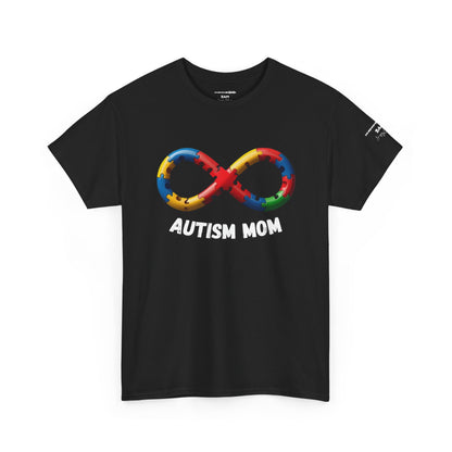 Autism Mom Puzzle Infinity T-Shirt | Strength, Love & Unbreakable Bond