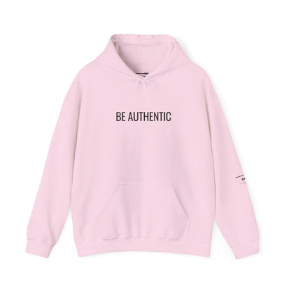 Be Authentic Hoodie | Minimalist Statement Hoodie | Unisex Premium Fleece | BAM Awakening