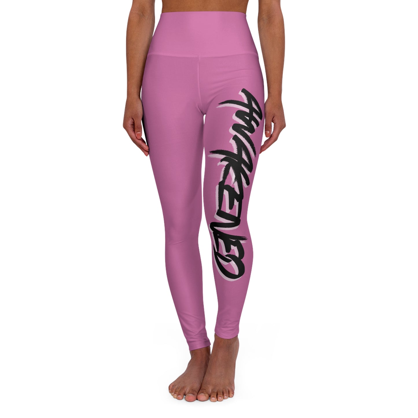 Awakened High-Waisted Leggings – Blush Pink | Burgess Awakening Media