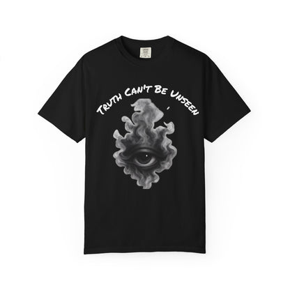 Truth Can’t Be Unseen Shirt – Third Eye Smoke Graphic Tee, Spiritual Awakened Shirt, Edgy Conscious T-Shirt for Men & Women