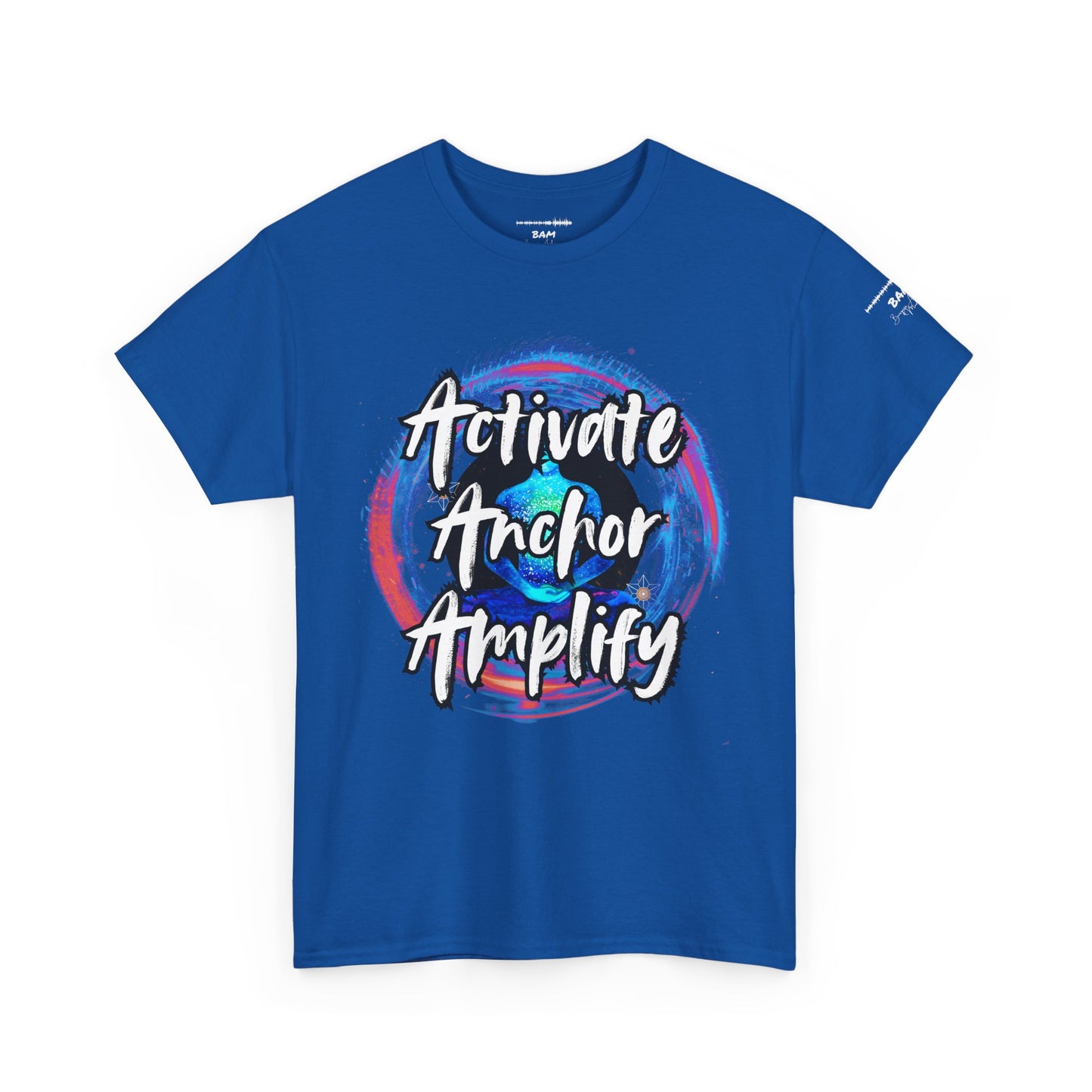 Unisex Motivational Tee - Activate Anchor Amplify | Spiritual Awakening Shirt | Conscious Streetwear | Positive Energy Clothing
