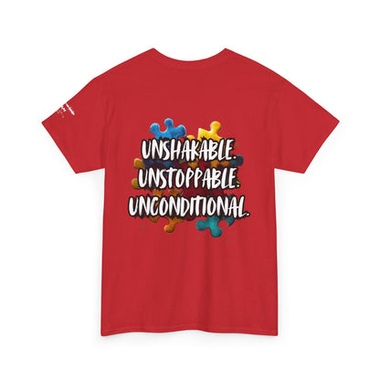 Autism Mom Puzzle Infinity T-Shirt | Strength, Love & Unbreakable Bond