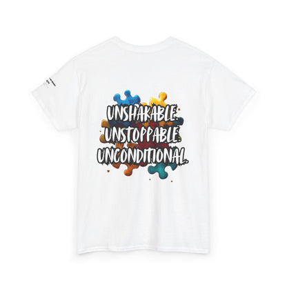 Autism Mom Puzzle Infinity T-Shirt | Strength, Love & Unbreakable Bond