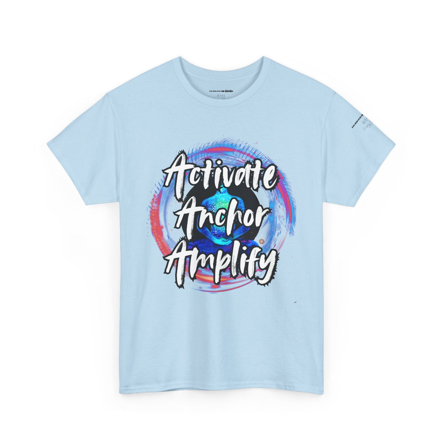 Unisex Motivational Tee - Activate Anchor Amplify | Spiritual Awakening Shirt | Conscious Streetwear | Positive Energy Clothing